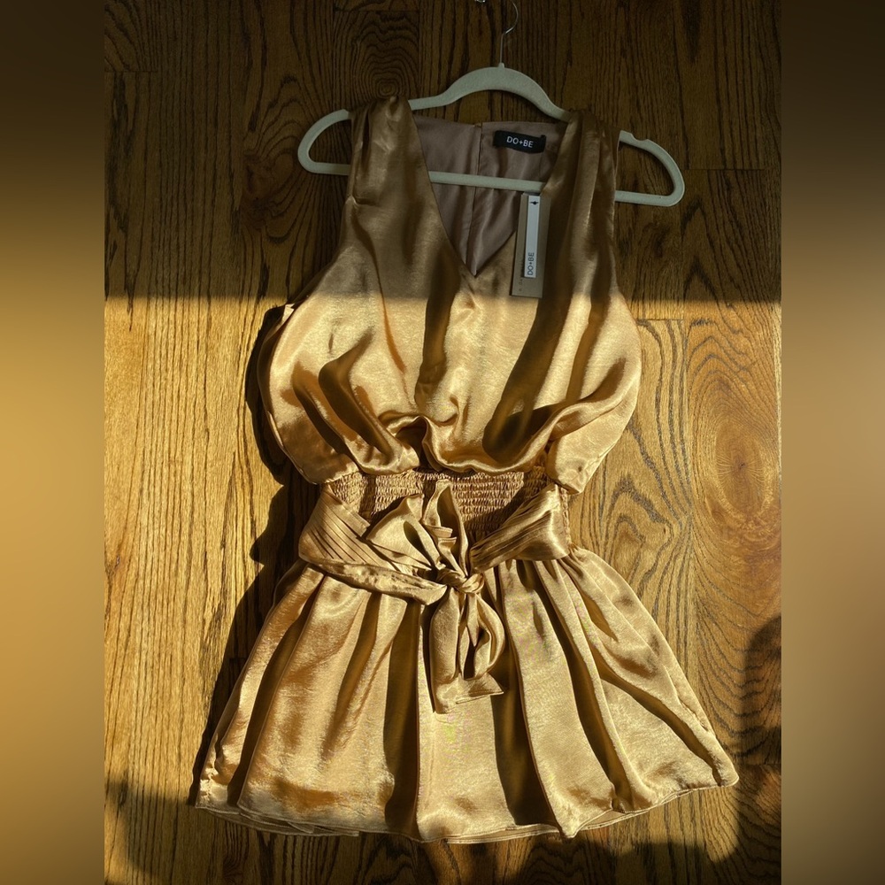 DO+BE Silk Gold Romper